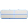 Tapis gonflable de gymnastique avec pompe 300x100x20cm PVC Bleu 