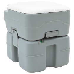 Table de camping corps gris+couvercle blanc+gris cool 