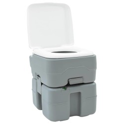 Table de camping corps gris+couvercle blanc+gris cool 