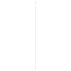 Porte coulissante avec ensemble de matériel blanc 86x198,5 cm en bois massif de pin 