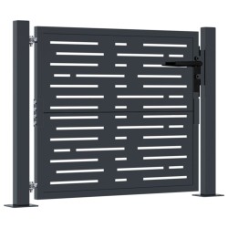 Portail de jardin anthracite 105x105 cm conception de carré 