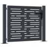 Portail de jardin anthracite 105x105 cm conception de carré 