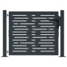 Portail de jardin anthracite 105x105 cm conception de carré 