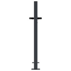 Portail de jardin anthracite 105x105 cm conception de carré 