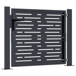 Portail de jardin anthracite 105x105 cm conception de carré 