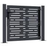 Portail de jardin anthracite 105x105 cm conception de carré 