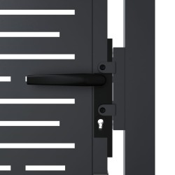 Portail de jardin anthracite 105x105 cm conception de carré 