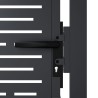 Portail de jardin anthracite 105x105 cm conception de carré 