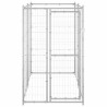 Chenil extérieur pour chiens Acier galvanisé 110x220x180 cm 