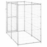 Chenil extérieur pour chiens Acier galvanisé 110x220x180 cm 