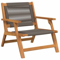 Chaises de jardin 2 pcs Grises 67x77x73 cm Bois massif d'acacia 