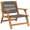 Chaises de jardin 2 pcs Grises 67x77x73 cm Bois massif d'acacia 