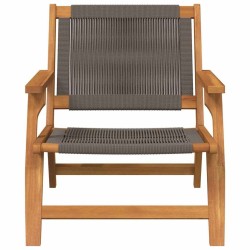 Chaises de jardin 2 pcs Grises 67x77x73 cm Bois massif d'acacia 
