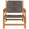 Chaises de jardin 2 pcs Grises 67x77x73 cm Bois massif d'acacia 