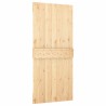 Porte coulissante et kit de quincaillerie 100x210 cm pin massif 