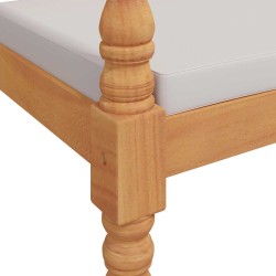 Banc Batavia avec coussin 150 cm Bois de teck massif 