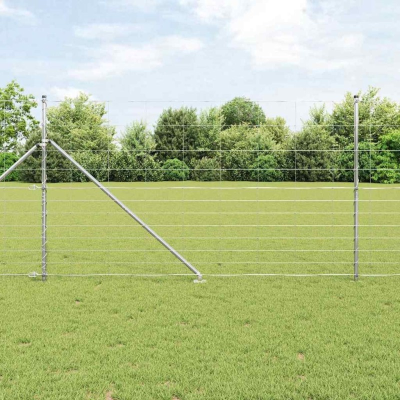 Clôture de champ 1,4 x 25 m en acier galvanisé 