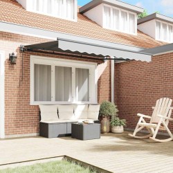 Cadre de store électrique retractable en métal 3,5 x 2 m 
