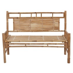 Banc de jardin avec coussin 120 cm Bambou 