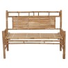 Banc de jardin avec coussin 120 cm Bambou 