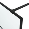 Paroi de douche Noir 140x195 cm Verre ESG dépoli 