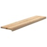 Marches d'escalier 4pcs non traité 120x30x2cm bois chêne massif 