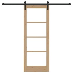 Porte coulissante avec quincaillerie 'ORKDAL'78x202 cm 