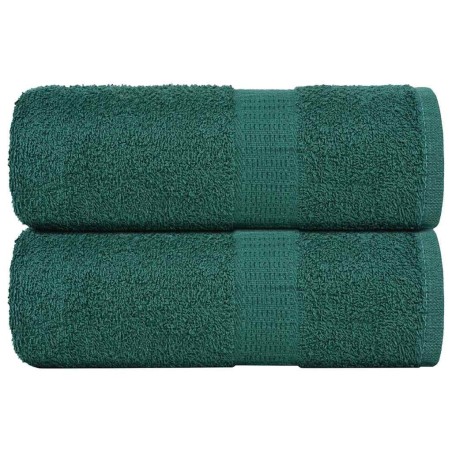 Serviettes de toilette 2 pièces FROGN Vert 30 x 30 cm 100 % coton 