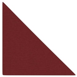 Panneaux muraux 12 pcs Rouge bordeaux 30x30 cm Tissu 0,54 m² 