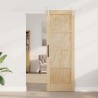 Porte coulissante avec matériel 73.5x211 cm Bois massif Pin 