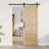 Porte coulissante avec kit de quincaillerie 'ORKDAL'en pin massif 