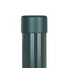 Poteaux de clôture 2 pcs Vert 100 cm Acier peint par poudre 