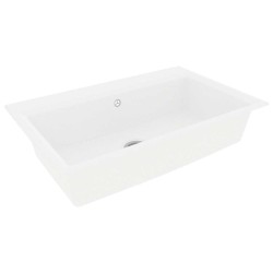 Évier de cuisine blanc 790x500x193 mm granite 