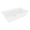 Évier de cuisine blanc 790x500x193 mm granite 