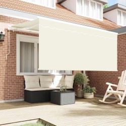Auvent Rétractable Crème 300 x 200 cm Tissu Résistant aux UV 