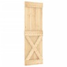 Porte coulissante et kit de quincaillerie 70x210 cm pin massif 