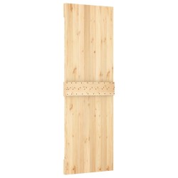 Porte coulissante et kit de quincaillerie 70x210 cm pin massif 