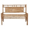 Banc de jardin avec coussin 120 cm Bambou 