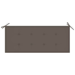 Banc de jardin avec coussin 120 cm Bambou 