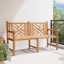 Banc de jardin Marron 150 x 60 x 90 cm Bois de teck solide 