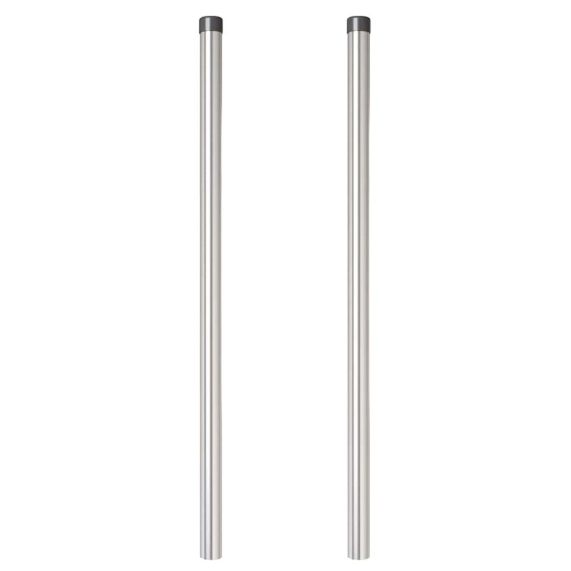 Poteaux de clôture 2 pcs Argent 110 cm Acier galvanisé 