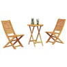 Ensemble de mobilier d'extérieur 3 pcs 60 x 60 x 75 cm 