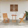 Ensemble de mobilier d'extérieur 3 pcs 60 x 60 x 75 cm 
