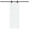 Porte coulissante avec kit de quincaillerie 'ORKDAL'en bois massif de pin blanc 