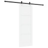 Porte coulissante avec kit de quincaillerie 'ORKDAL'en bois massif de pin blanc 