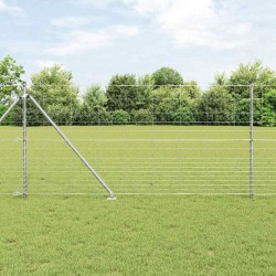 Clôture de champ 1,2 x 25 m en acier galvanisé 