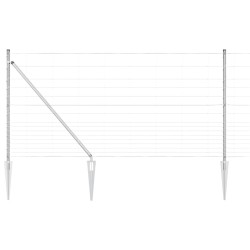 Clôture de champ 1,2 x 25 m en acier galvanisé 