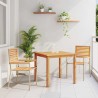 Ensemble de repas de jardin 3 pcs Beige 85 x 85 x 74 cm 