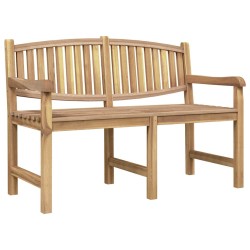 Banc de jardin 149,5x60x90 cm bois de teck solide 