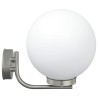 Applique murale extérieure en acier inoxydable argenté IP44 